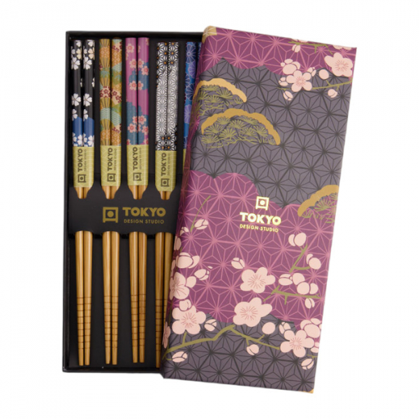 Blumen 5 Paar Essstäbchen bei Tokyo Design Studio (Bild 1 von 5)