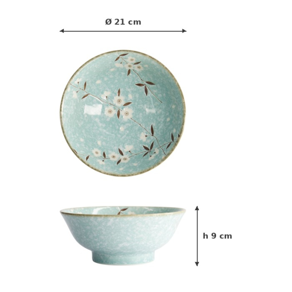 Ramenschale Light Blue Sakura, Porzellan, 1,3 L, Art.-Nr. 21588