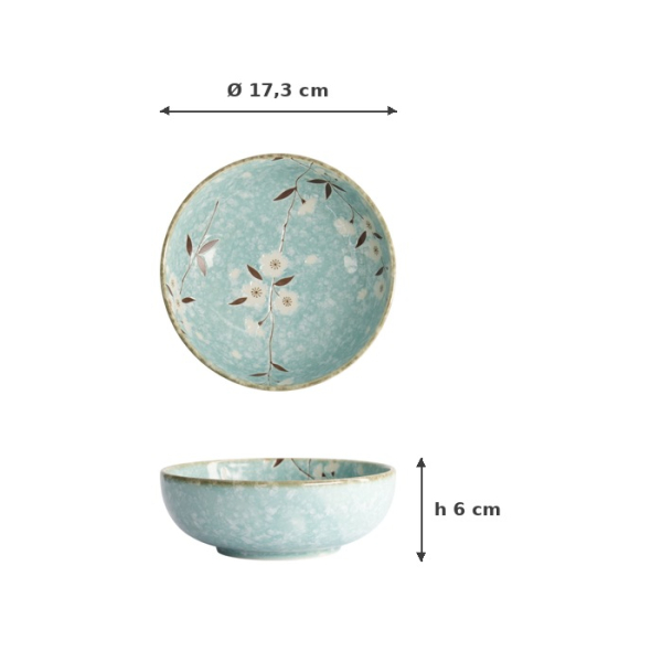 Flache Schale Light Blue Sakura, Porzellan, 900 ml, Art.-Nr. 21590