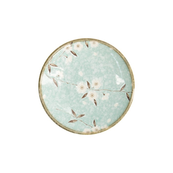 Teller Light Blue Sakura, Porzellan, Ø 19,5 cm, Art.-Nr. 21592