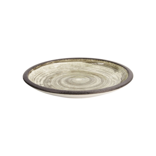 Teller Asashio Dunkelbraun/Beige, Steinzeug, Ø 24,8 cm, Art.-Nr. 21639