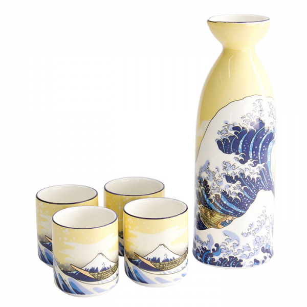 1:4 220/50 ml Kawaii Hokusai Sake Set bei Tokyo Design Studio (Bild 1 von 4)