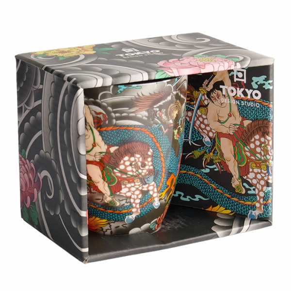 Yakuza Blue Dragon Tasse in Geschenkbox Tasse bei Tokyo Design Studio (Bild 1 von 6)