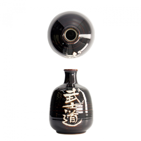 16.5cm Black (Bushido) Sake Bottle Deco at Tokyo Design Studio (picture 5 of 6)