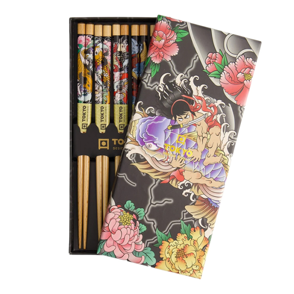 Yakuza Carp 5 Paar Essstäbchen bei Tokyo Design Studio (Bild 1 von 4)