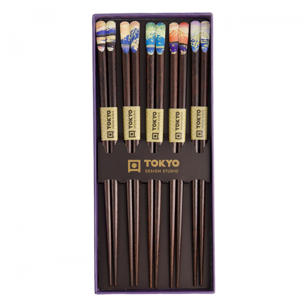 5 pair Chopstick Set at Tokyo Design Studio (picture 4 of 4)