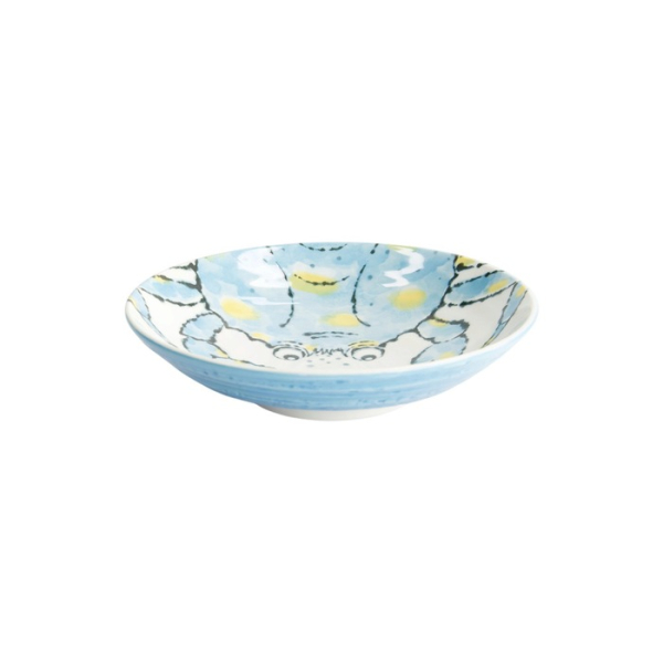 Deep Plate Seafood Crab Light Blue, Porcelain, Ø 21.7 cm, 900 ml, Item No. 21941