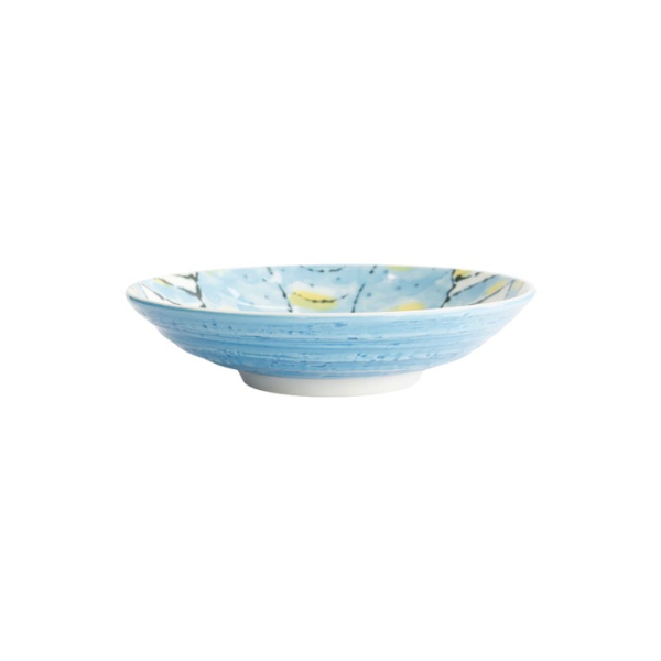 Deep Plate Seafood Crab Light Blue, Porcelain, Ø 21.7 cm, 900 ml, Item No. 21941
