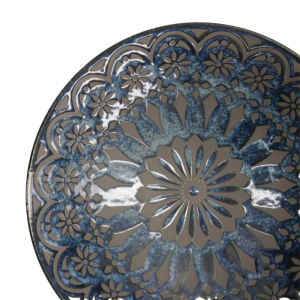 Bowl Zahra Shallow Bowl Mixed Bowls Blue, Porcelain, 24 × 7.5 cm, Item No. 21972