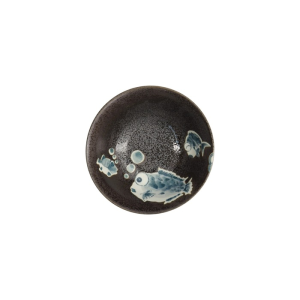 Rice Bowl Kawaii Blowfish Brown, Porcelain, 500 ml, Item No. 21985