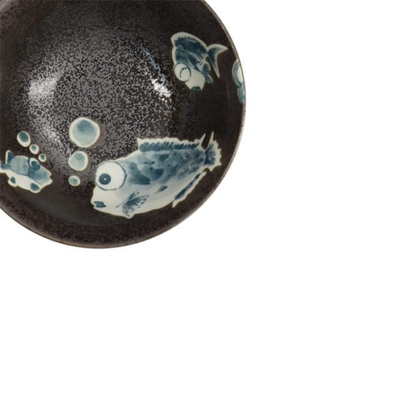 Rice Bowl Kawaii Blowfish Brown, Porcelain, 500 ml, Item No. 21985