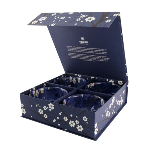 Blue Sakura 4 Bowls Set at Tokyo Design Studio (picture 2 of 5)