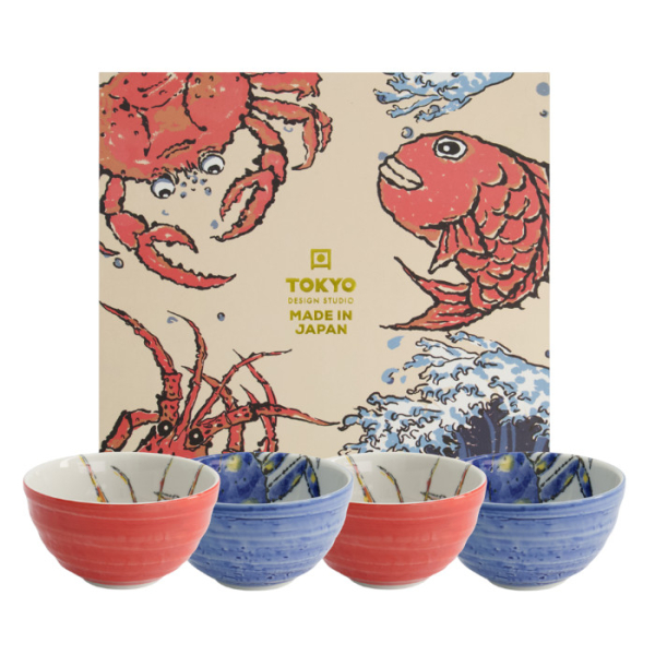 Seafood 4 Schalen Set bei Tokyo Design Studio (Bild 1 von 4)