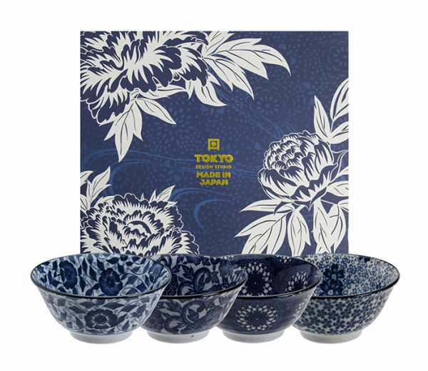 Mixed Bowls Flower Lace 4 Schalen Set bei Tokyo Design Studio (Bild 1 von 5)