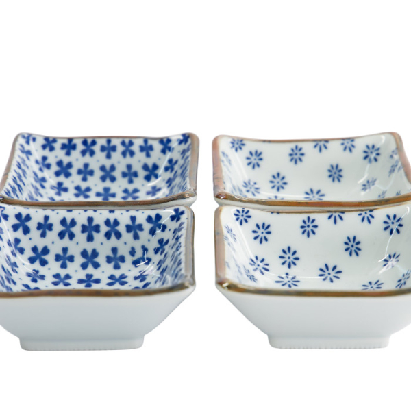 Japan Flower Square Bowl Set at Tokyo Design Studio (picture 4 of 4)