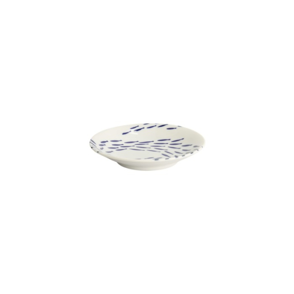 Teller Kawaii Fisch Blau/Weiß, Porzellan, Ø 13,7 cm, Art.-Nr. 22124