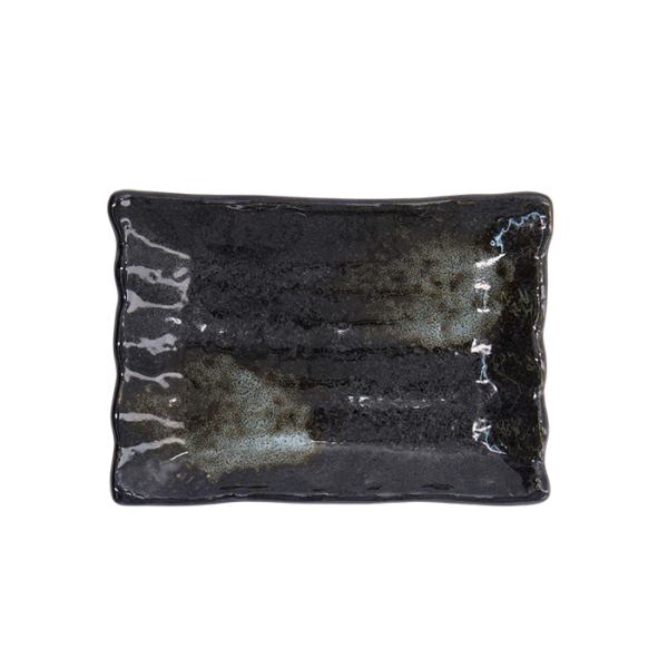 TDS, Plate, Black, 15.5x11x2.5cm - Item No. 22233