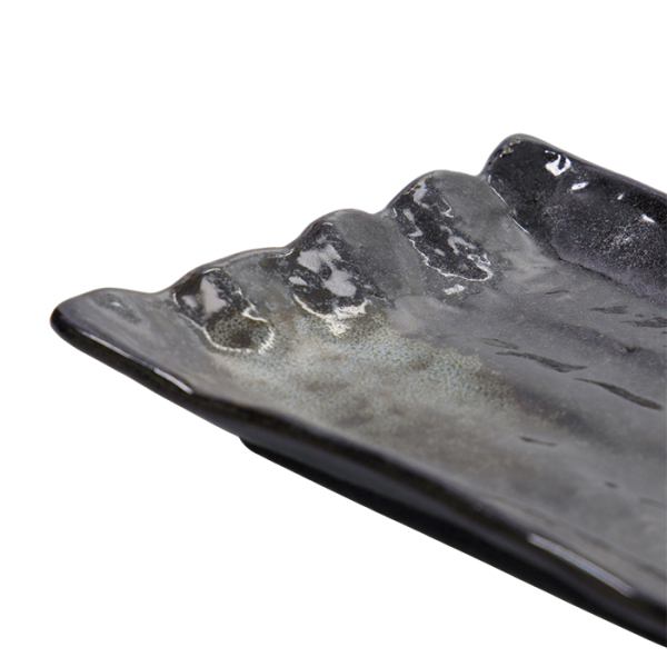 TDS, Plate, Black, 15.5x11x2.5cm - Item No. 22233