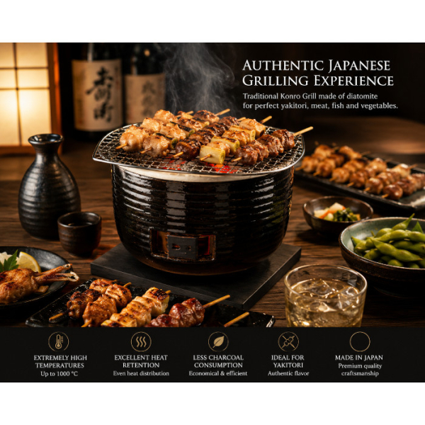 21,5x15,5cm Konro Grill Diatomite bei Tokyo Design Studio (Bild 1 von 8)