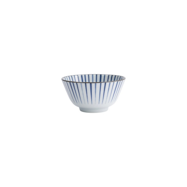 Reisschale Natsu Tokusa Blau/Weiß, Porzellan, 350 ml, Art.-Nr. 22326