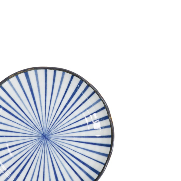 Teller Natsu Tokusa Blau/Weiß, Porzellan, Ø 16,5 cm, Art.-Nr. 22331