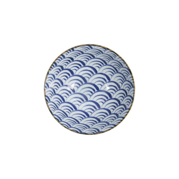 Schale Natsu Nami Mixed Bowls Blau/Weiß, Porzellan, 1 L, Art.-Nr. 22343
