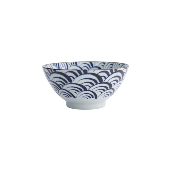 Schale Natsu Nami Mixed Bowls Blau/Weiß, Porzellan, 1 L, Art.-Nr. 22343
