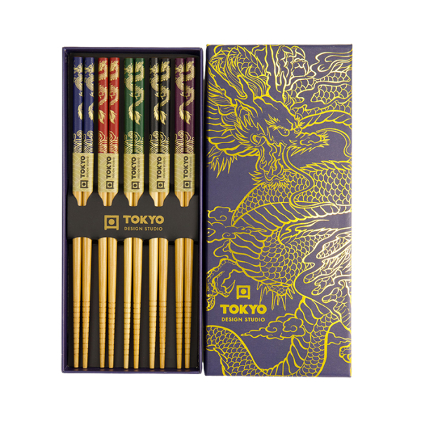 Dragon 5 Chopstick Giftset at Tokyo Design Studio (picture 2 of 4)