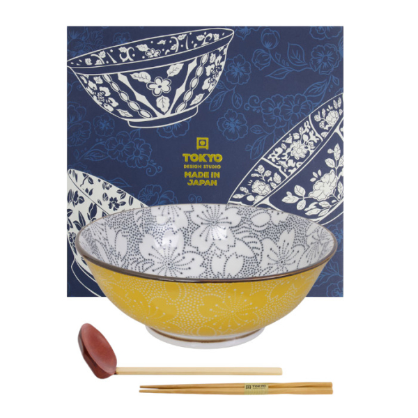 TDS, Ramenschale in Geschenkbox, Mixed Bowls Sakura, 3stk, Ø 19,7x7cm (1000 ml), Art.-Nr. 22543