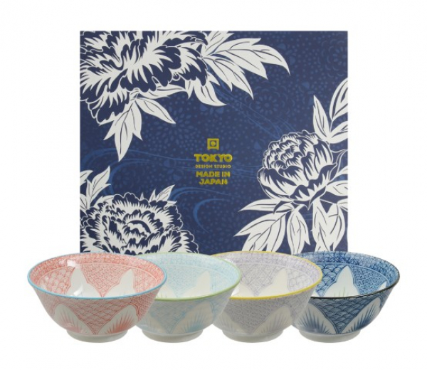 4 Schalen Set Geschenkset Mixed Bowls bei Tokyo Design Studio (Bild 1 von 5)