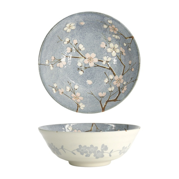 Ramen Bowl Fujisakura Grey, Porcelain, 1 l