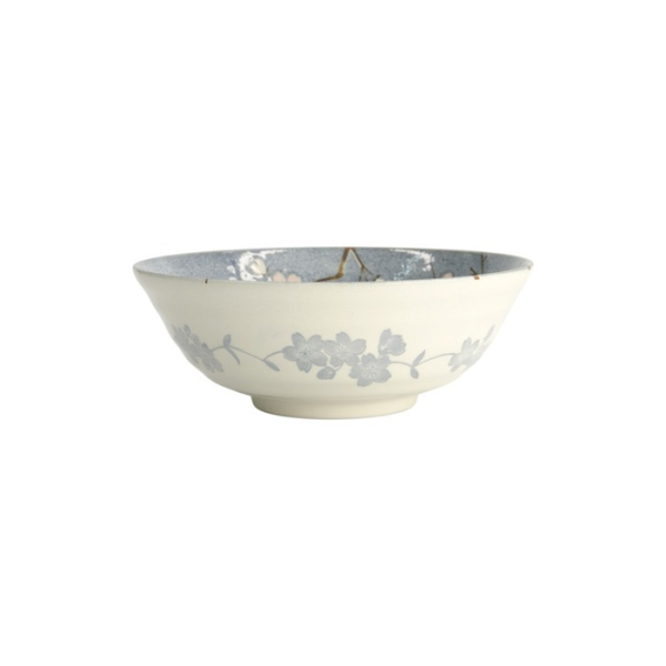 Ramen Bowl Fujisakura Grey, Porcelain, 1 l, Item No. 22590