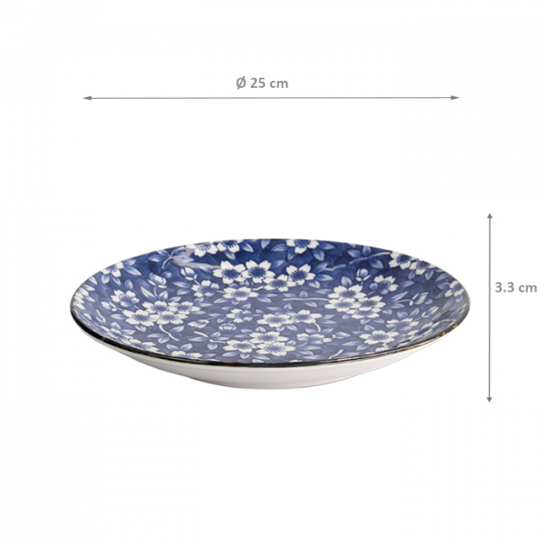 Tokyo Blue Sakura Round plate at Tokyo Design Studio (picture 5 of 5)