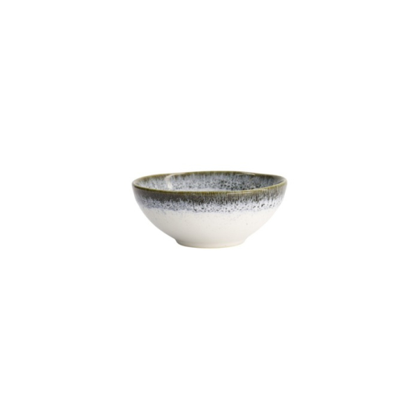 Bowl Monte Negro White, Blue-Grey, Stoneware, Ø 11 cm. Height 4.5 cm, 160 ml, Item No. 24348