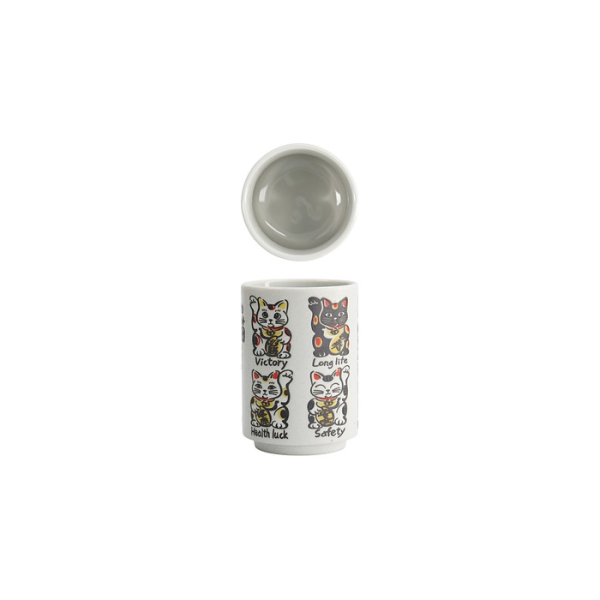 Mug Emboss Lucky Cats, Porcelain, 260 ml