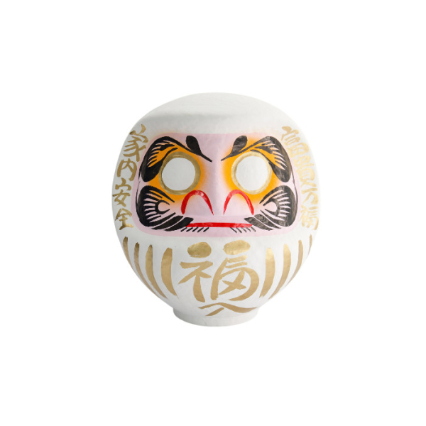TDS, Daruma, Decoration, White, 9 cm, Item No. 33038
