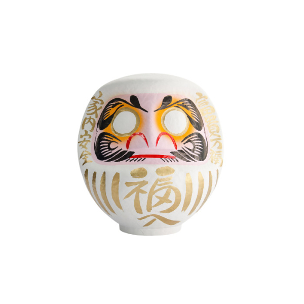 TDS, Daruma, Dekoration, Weiß, 9 cm - Art Nr. 33038