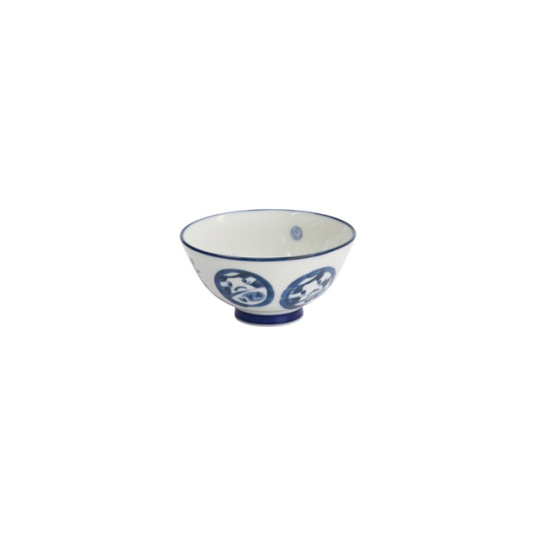 Schale Kawaii Daruma Blau/Weiß, Porzellan, 300 ml, Art.-Nr. 33209