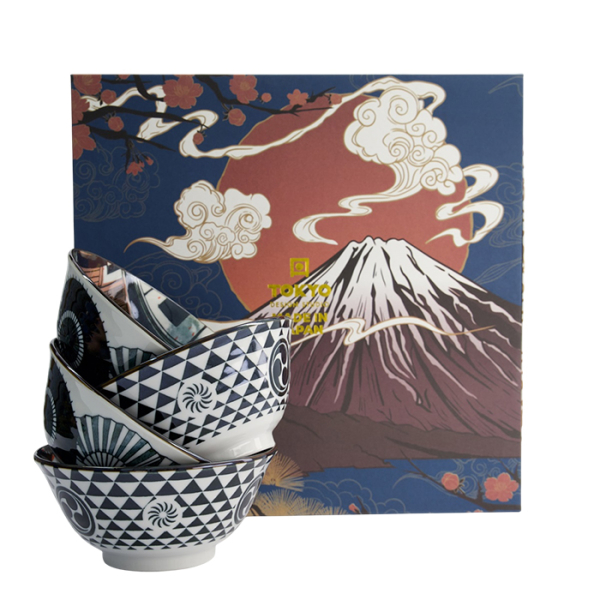 TDS, Asakusa, 4 Stk Geschenkset, Ø 14,8x7cm 550ml, Geisha Matsuri  - Art Nr. 33242