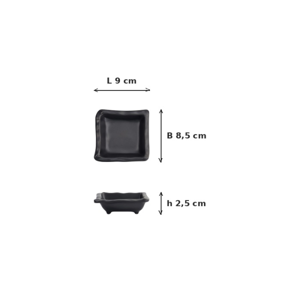 Saucenschale Iwate Black, Melamin, 80 ml, Art.-Nr. 33285