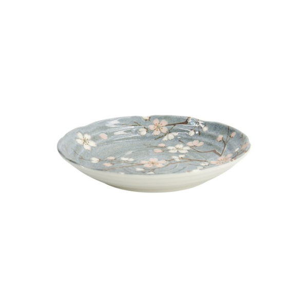Plate Fujisakura Grey, Porcelain, Ø 22 cm, Item No. 33347
