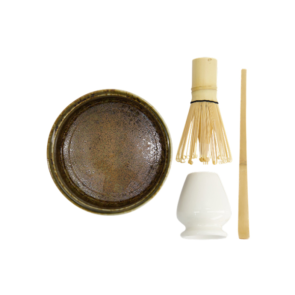 TDS, Matcha Giftset, Green/Brown, 4Pcs , Ø 12x7.5cm, Item No. 33412