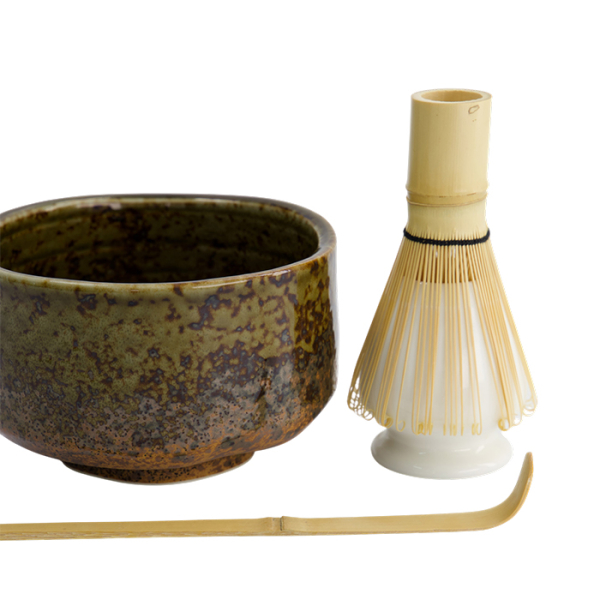 TDS, Matcha Giftset, Green/Brown, 4Pcs , Ø 12x7.5cm, Item No. 33412