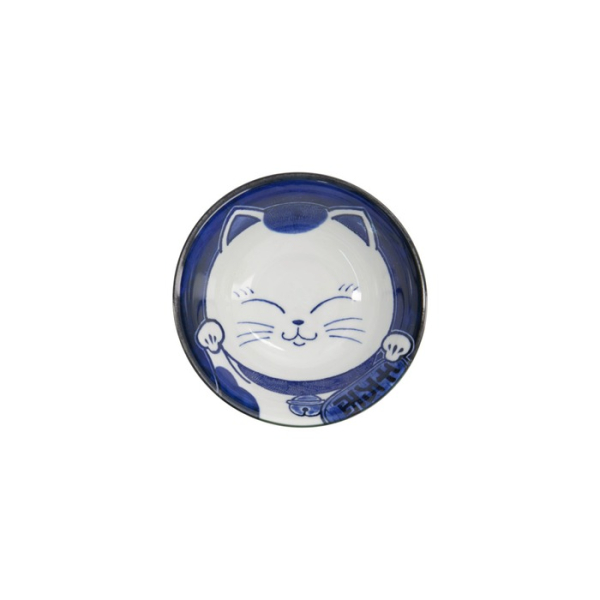 Tayo-Schale Kawaii Cat Neko Blau, Porzellan, 500 ml, Art.-Nr. 33415