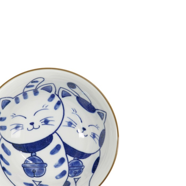 Tayo-Schale Kawaii Cat Neko Blau, Porzellan, 500 ml, Art.-Nr. 33416
