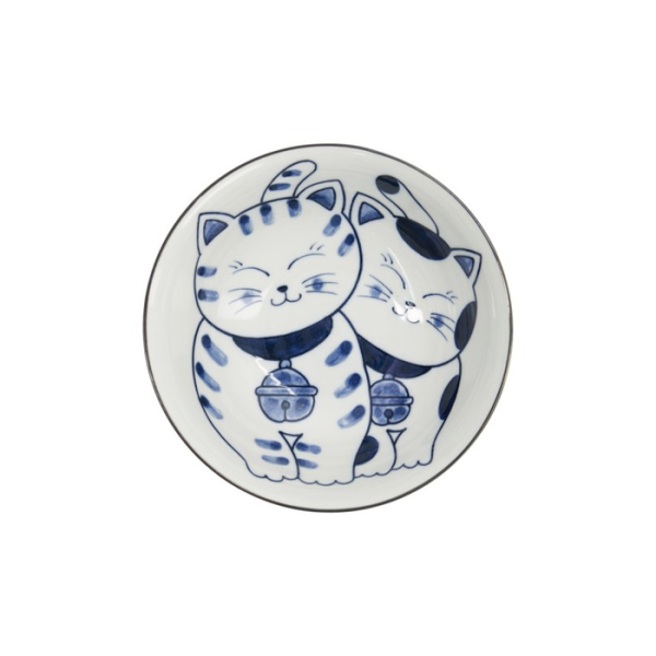 Ramenschale Kawaii Cat Neko Blau, Porzellan, 1 L, Art.-Nr. 33420