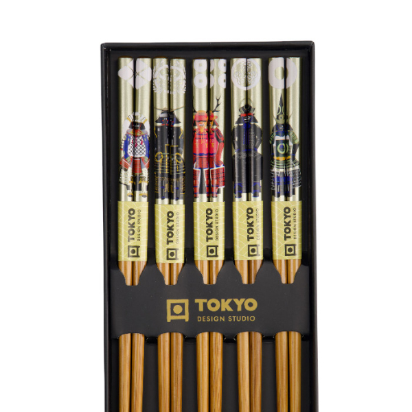 TDS, 5 Paar Essstäbchen, Samurai, Art.-Nr. 33449