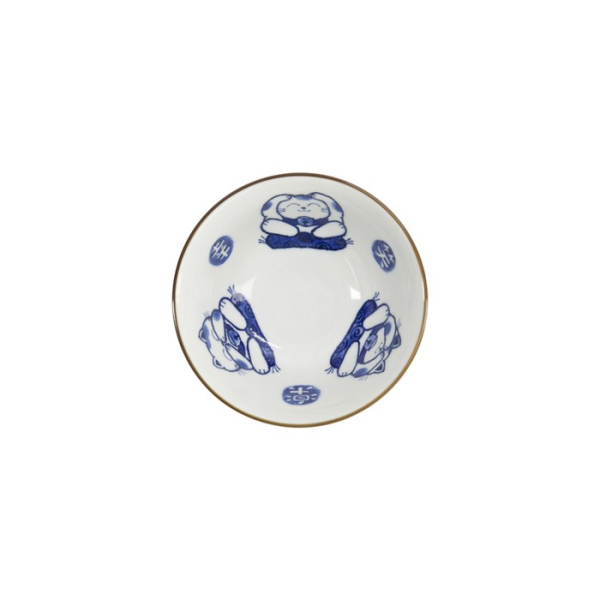 Tayo Bowl Kawaii Cat Neko Blue, Porcelain, 500 ml, Item No. 33484