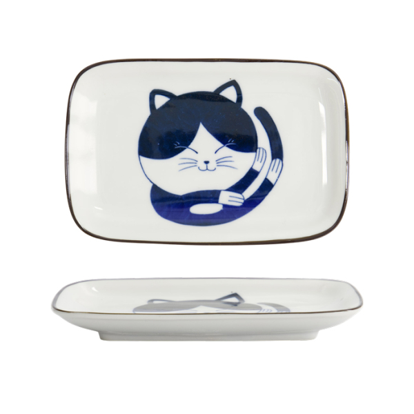 Blue Sakura Rechteckiger Teller bei Tokyo Design Studio (Bild 1 von 6)