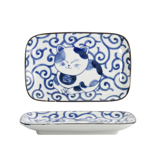Blue Sakura Rechteckiger Teller bei Tokyo Design Studio (Bild 1 von 6)